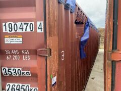 40' Modified Open Top Shipping Container - CPIU 190470.4 - 3