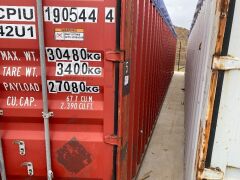 40' Modified Open Top Shipping Container - CPIU 190544.4 - 2