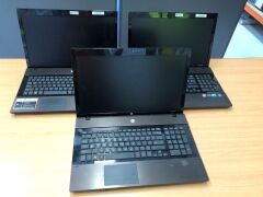 Quantity of 3 x Hp Probook 4720s Laptops - 4