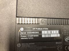 Quantity of 3 x Hp Probook 4720s Laptops - 5