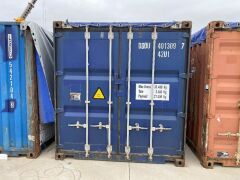 40' Modified Open Top Shipping Container - DDDU 401309.7 - 2
