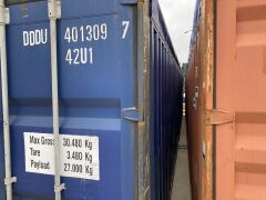 40' Modified Open Top Shipping Container - DDDU 401309.7 - 3