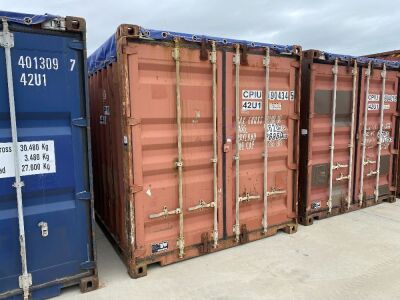 40' Modified Open Top Shipping Container - CPIU 190434.5