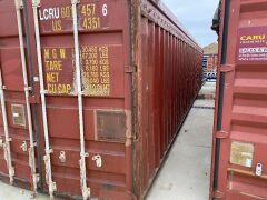 40' Open Top Shipping Container LCRU 601457.6 *RESERVE MET* - 3