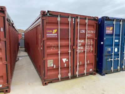 40' Open Top Shipping Container LCRU 741350.2 *RESERVE MET*