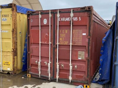 40' Open Top Shipping Container CARJ 483585.5