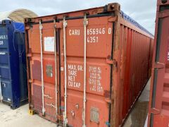40' Open Top Shipping Container CARU 856946.0 *RESERVE MET*
