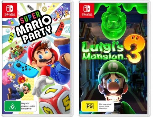 Nintendo Switch Game Bundle - Super Mario Party & Luigi's Mansion 3 - 2180 (2/3)