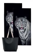 White Tiger Towel & Tote Pack C20BTWTWHI 2409