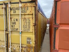 40' Open Top Shipping Container WSCU 451418.0 *RESERVE MET* - 3