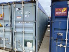 40' Modified Open Top Shipping Container LGEU 674383.0 - 3