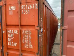40' Open Top Shipping Container CARU 851263.4 *RESERVE MET* - 3