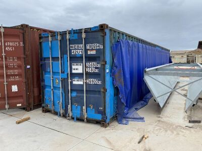 40' Modified Open Top Shipping Container MEBU 190694.7