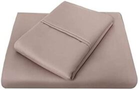 Bambury Bamboo Cotton Sheet Set Single Mocha C20BCSSSMOC 2445