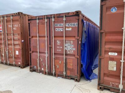 40' Modified Open Top Shipping Container MEBU 190696.8