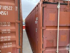 40' Modified Open Top Shipping Container MEBU 190696.8 - 3