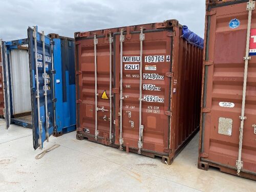 40' Modified Open Top Shipping Container MEBU 190705.4