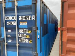 40' Modified Open Top Shipping Container MEBU 190697.3 - 3