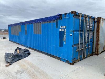 40' Modified Open Top Shipping Container MEBU 190700.7