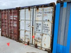 40' Open Top Shipping Container CPIU 1904685