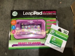 LeapFrog LeapPad Ultimate Get Ready For School Bundle-Pink 80-38150K 2370 - 2