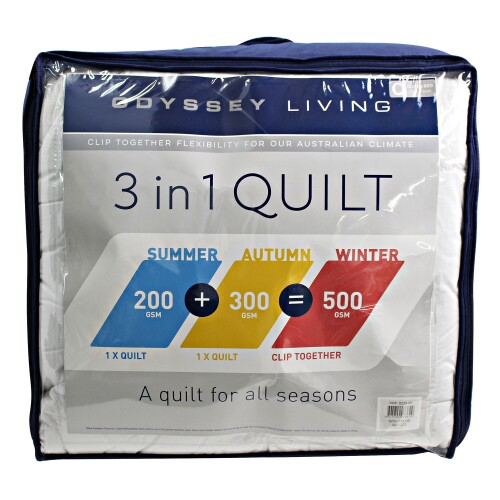 3-IN-1 All Seasons Quilt SB (Single) QPO-311-SB 7493