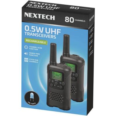 NEXTECH Rechargeable 0.5W UHF Twin Pack DC1132 17041