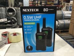 NEXTECH Rechargeable 0.5W UHF Twin Pack DC1132 17041 - 2