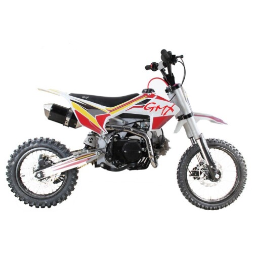GMX Track 125cc Dirt Bike - Red/White GMXUP125REDWHT 7764
