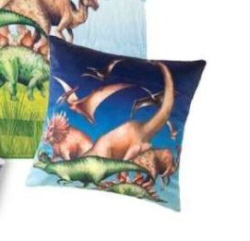 Dinosaur Cushion 43x43cm 12339
