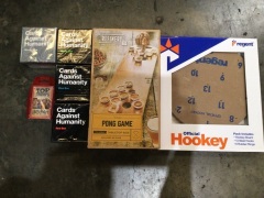 Various Adult Games Incl. Refinery Pong Game, Regent Hookey & More - 2