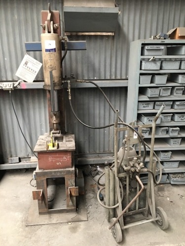 Hydraulic Fabricated Press with Power Pack on Separate Trolley
