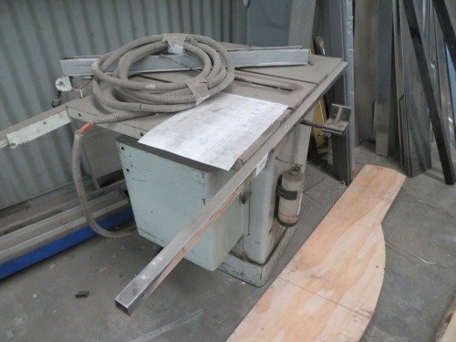 Ledacraft Bench Saw, Model: T80-12HK/3, 300mm Tungstans Tip Blade, 415 volt, phase, M Phase Plug, 1500 x 900 x 900mm H