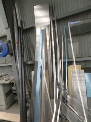 Quantity of Aluminium Offcuts including Flat Folded Sheets & Pressings, various size Lengths 900 to 4000mm Long