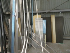 Quantity of Aluminium Offcuts including Flat Folded Sheets & Pressings, various size Lengths 900 to 4000mm Long - 2