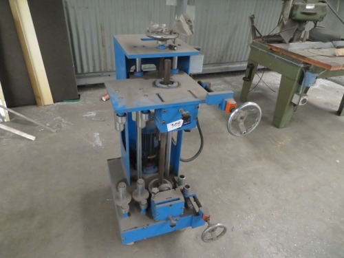 Rui Yu Bending Former Powered by 3 Phase Electric Motor & Switch. Not In Use, 600 x 700 x 1200mm H (Condition Unknown)