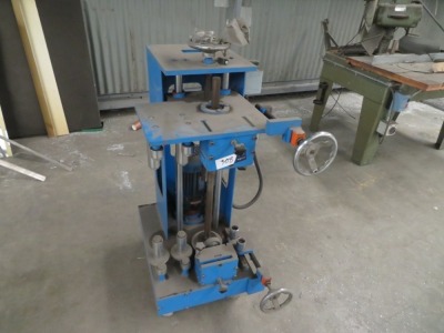 Rui Yu Bending Former Powered by 3 Phase Electric Motor & Switch. Not In Use, 600 x 700 x 1200mm H (Condition Unknown)