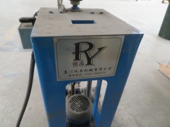 Rui Yu Bending Former Powered by 3 Phase Electric Motor & Switch. Not In Use, 600 x 700 x 1200mm H (Condition Unknown) - 3