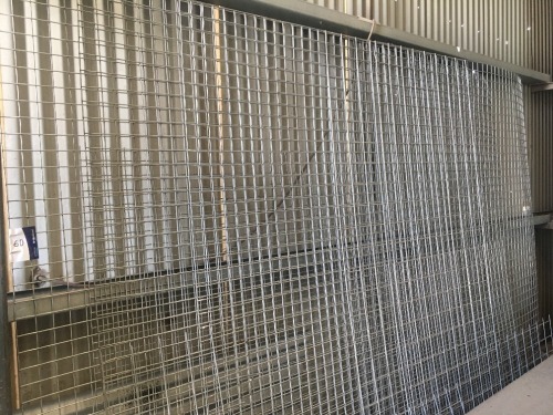 4 x Assorted Sheets of Steel Galvanised Mesh, assorted sizes
