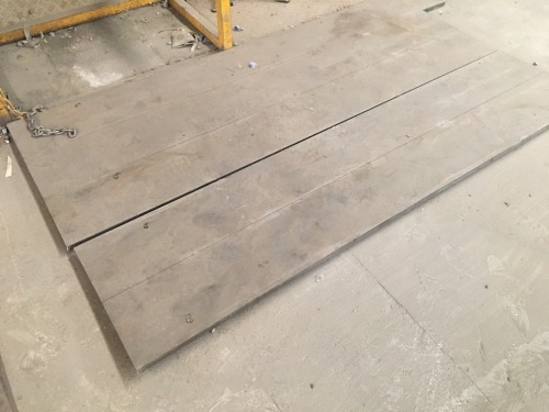 5 x Flat Steel Lengths, Part Welded, Overall Size: 2500 x 1200 x 25mm