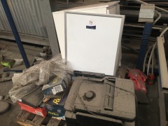 Pallet Containing Printer, Whiteboard & Cabinet