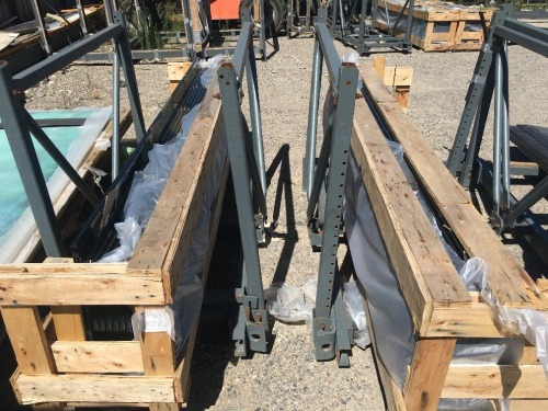 3 x Stillages & Contents of Flat Steel, Glass Sheets