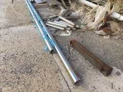 Steel Rack Double Sided & Contents of Stainless Steel Tube, Flat Steel - 4