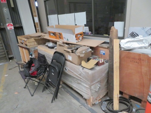 Quantity of Aluminium Extrusion, various Styles, Fixing, Assorted Chairs & Spray Unit