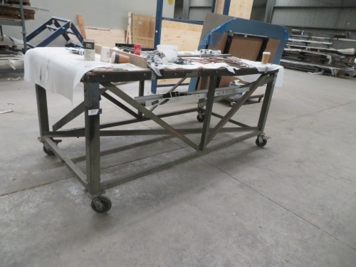 Mobile Work Bench, Steel Fabricated, 2500 x 1200 x 1100mm H