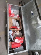 Galvanised Metal Box & Contents of Lockwood Components - 2