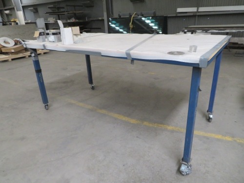 Mobile Work Bench, Steel Fabricated