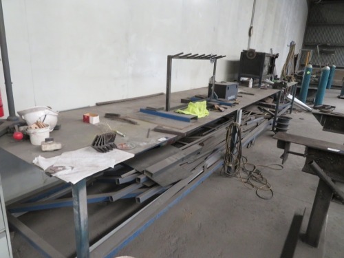 Welding Fabrication Bench, Steel Frame,