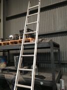 2 x Aluminium Ladders, 4.3m & 3.6m - 2