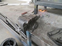 Welding Fabrication Bench, Steel Frame, - 4